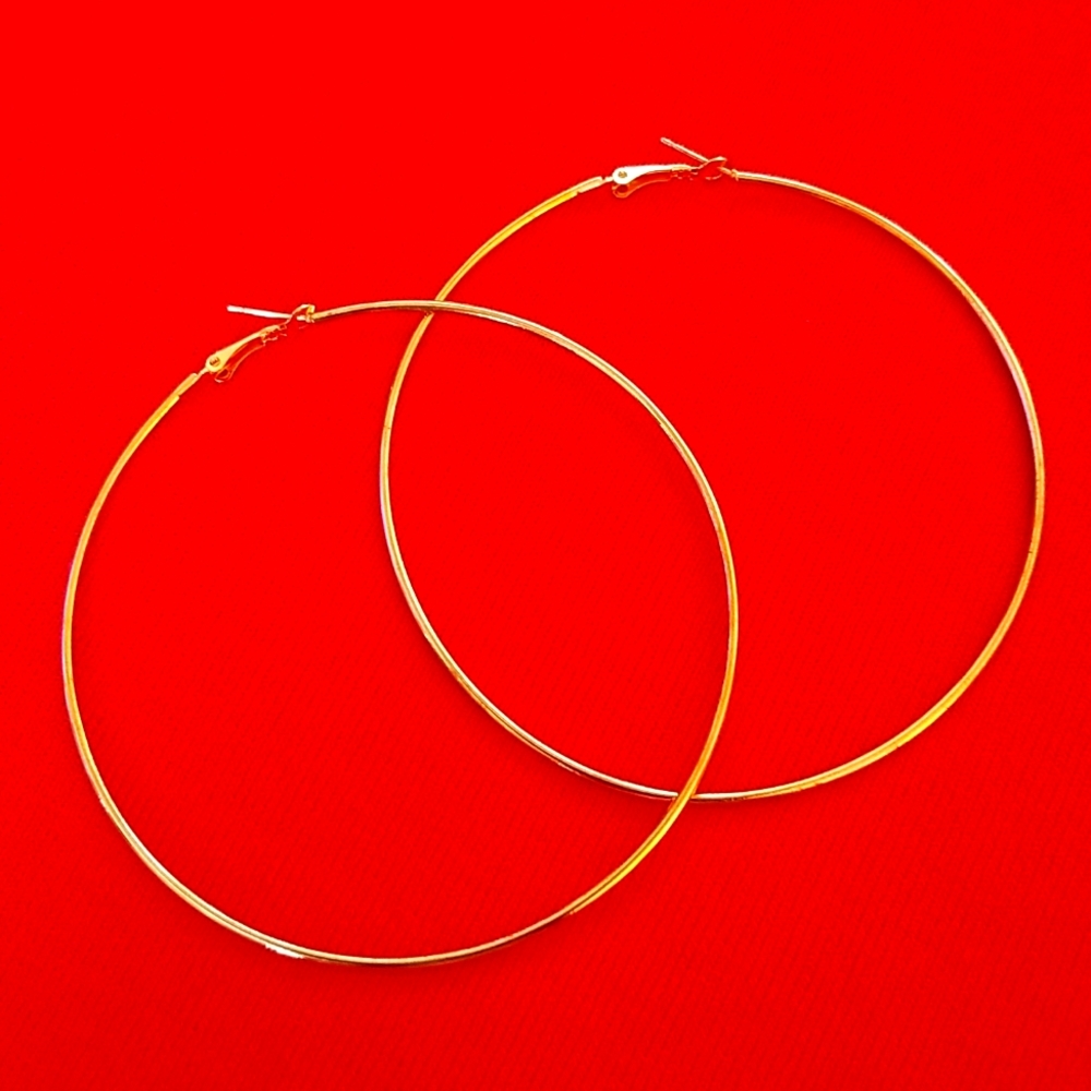 Goldtone Hoops